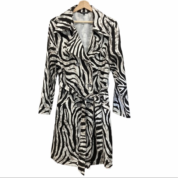 Samuel Dong Jackets & Blazers - Samuel Dong Zebra Trench Coat